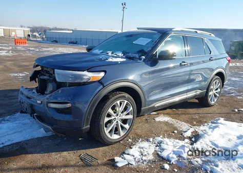 2021 Ford Explorer Platinum из США, поврежденный, VIN 1FM5K8HC4MGA23755